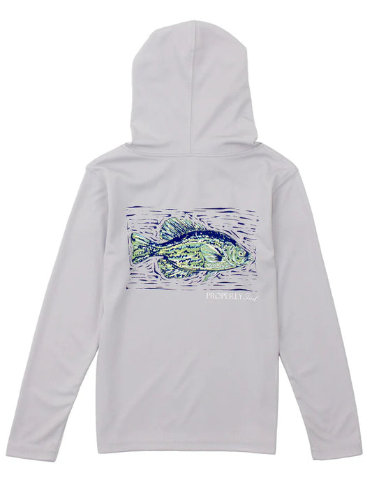 Shade Performance Hoodie Crappie Ice Grey