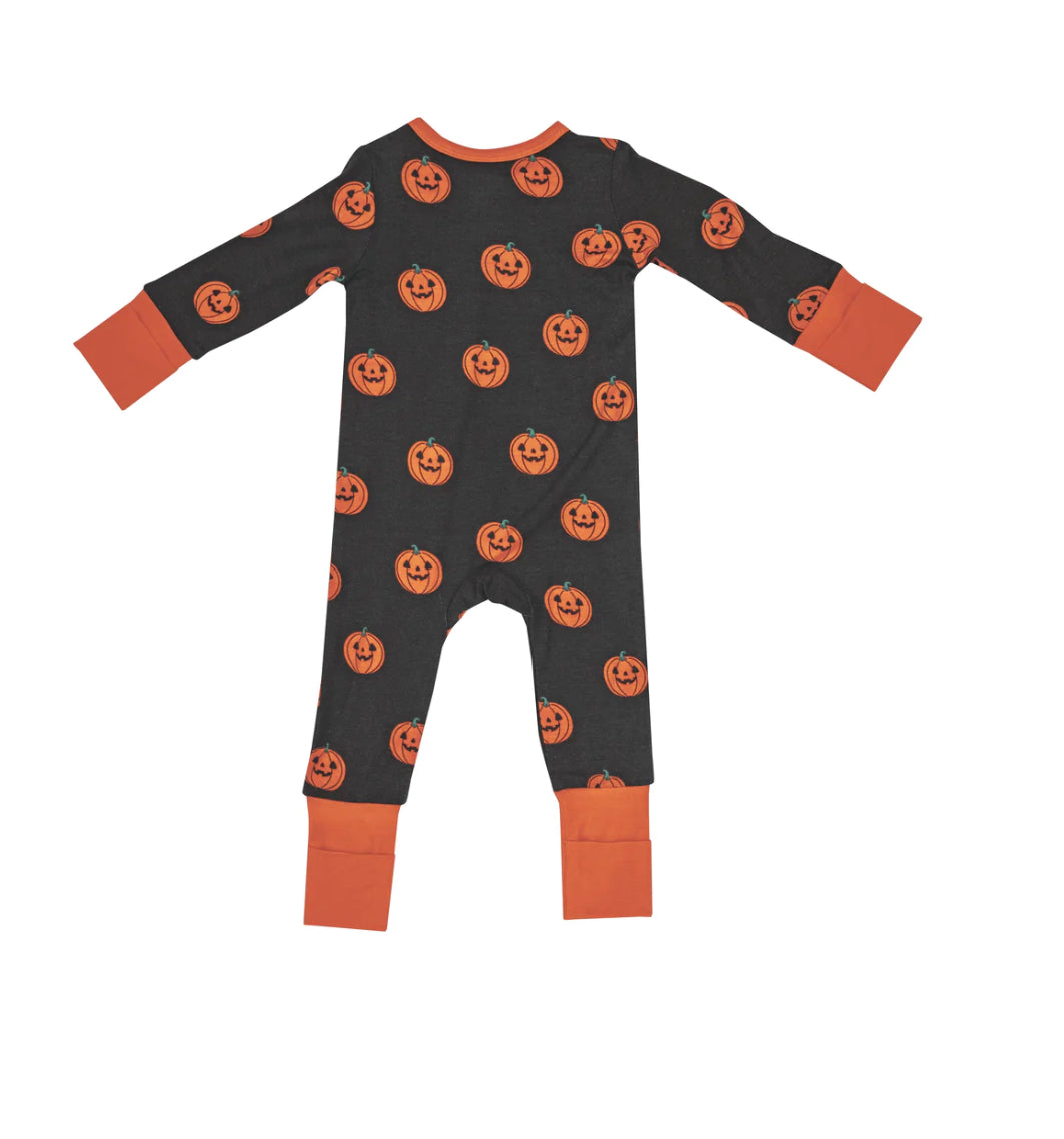 Jack O Lantern 2 Way Zip Footie