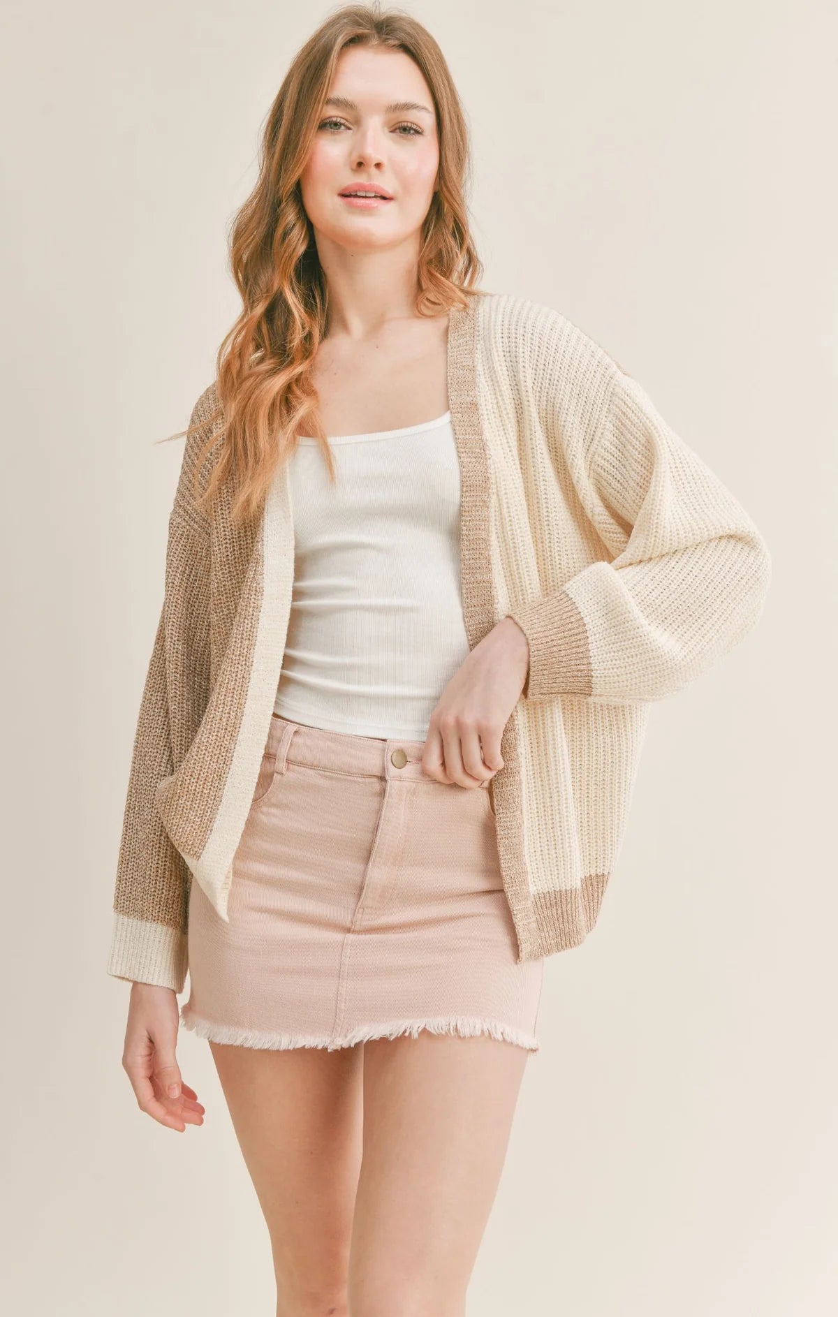 Starry Sky Ivory Taupe Cardigan