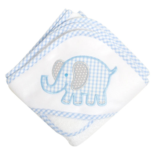 Blue Elephant Hooded Towel Set