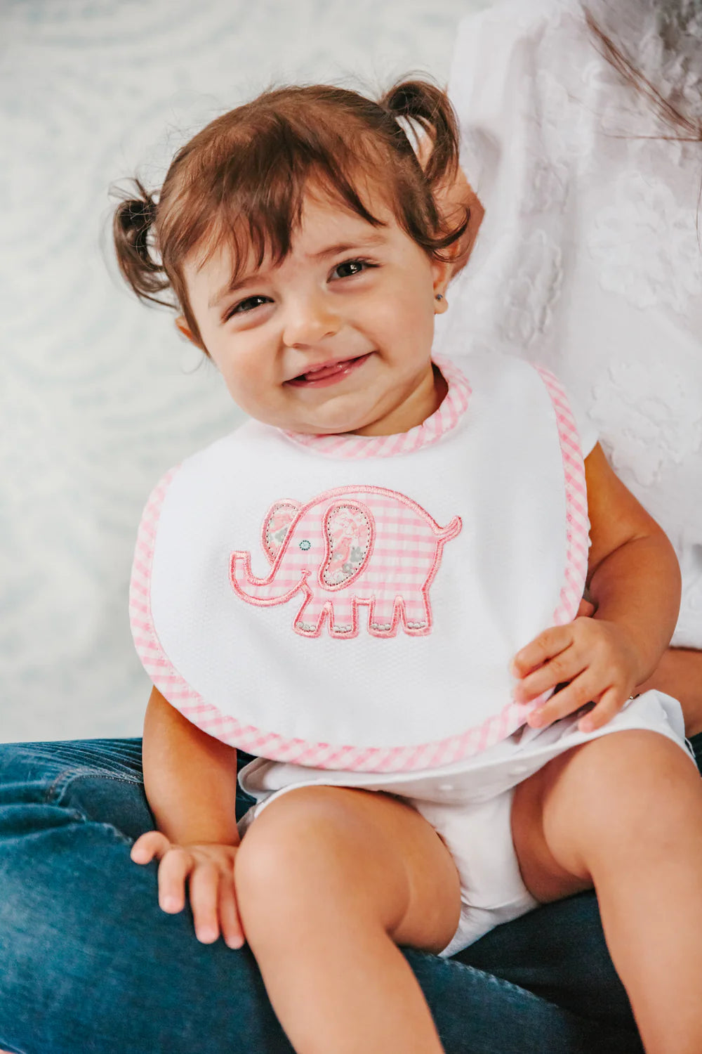Pink Elephant Bib