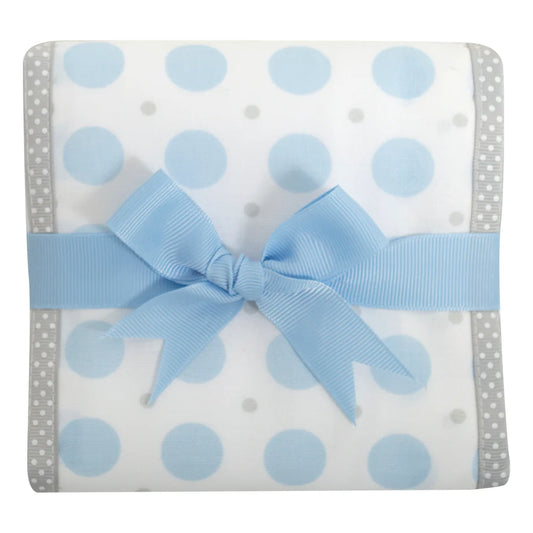 Blue Elephant Fancy Fabric Burp Cloth