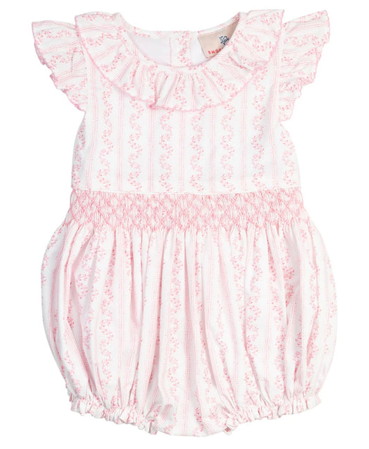 Pink Vine Smocked Bubble