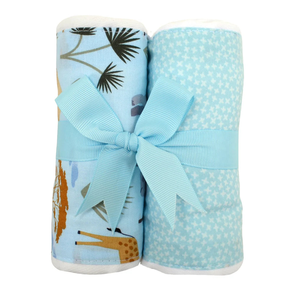 Giraffe Set Two Fabric Burp Cloths