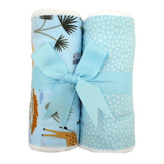 Giraffe Set Two Fabric Burp Cloths