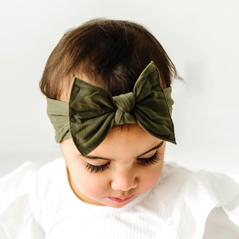 Army Green Knot Bow