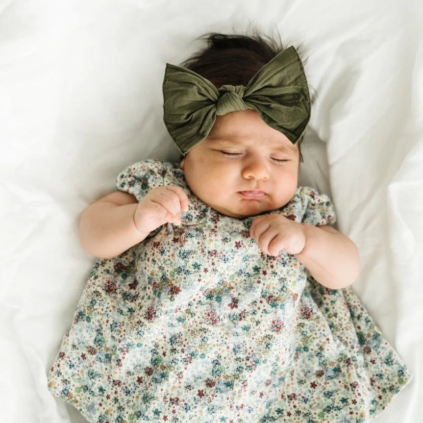 Army Green Knot Bow