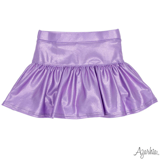 Lavender Shimmer Gathered Skort