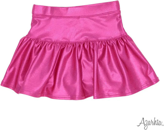 Hot Pink Shimmer Gathered Skort