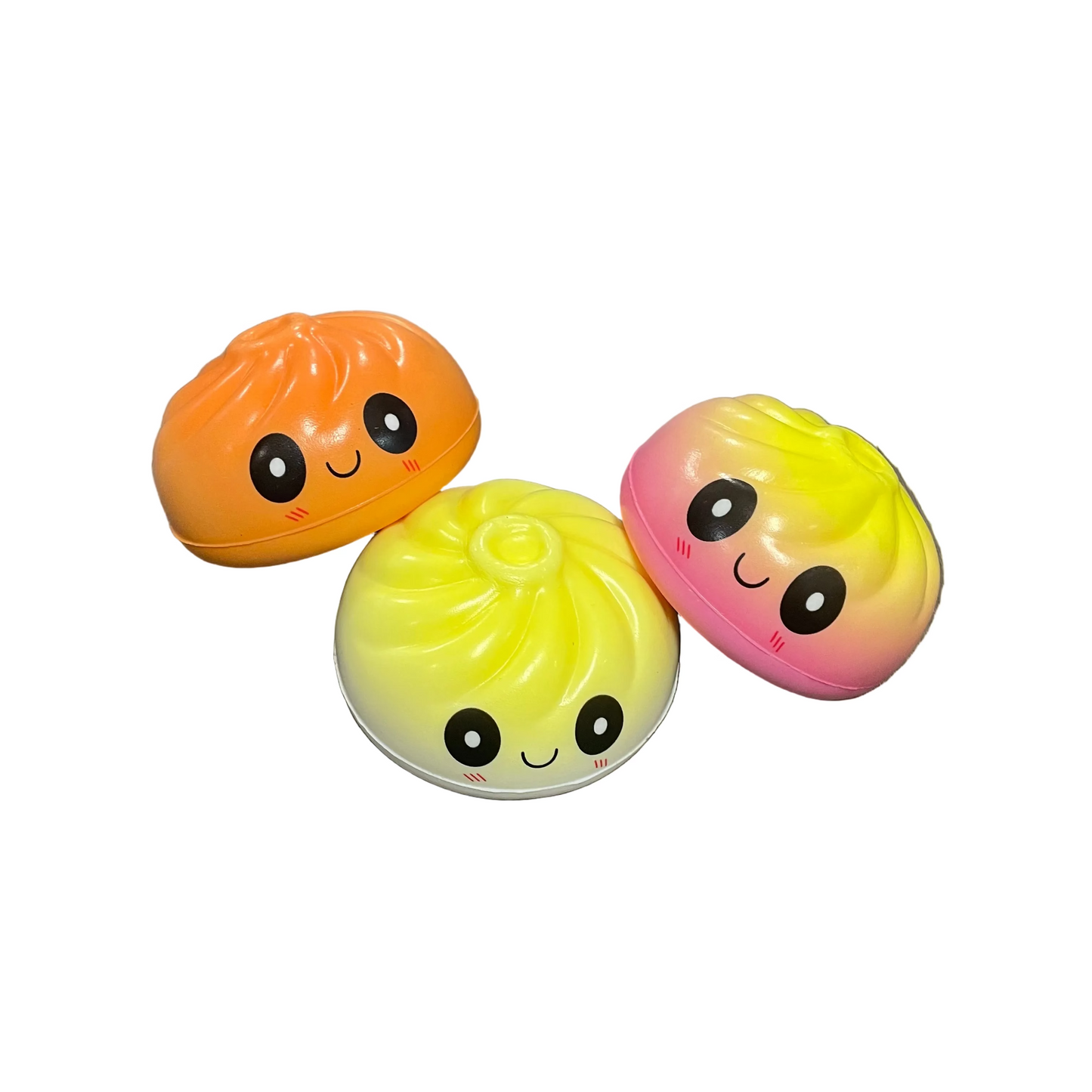 3.25" Dough Dough Slow Rise Rainbow Face Dumpling
