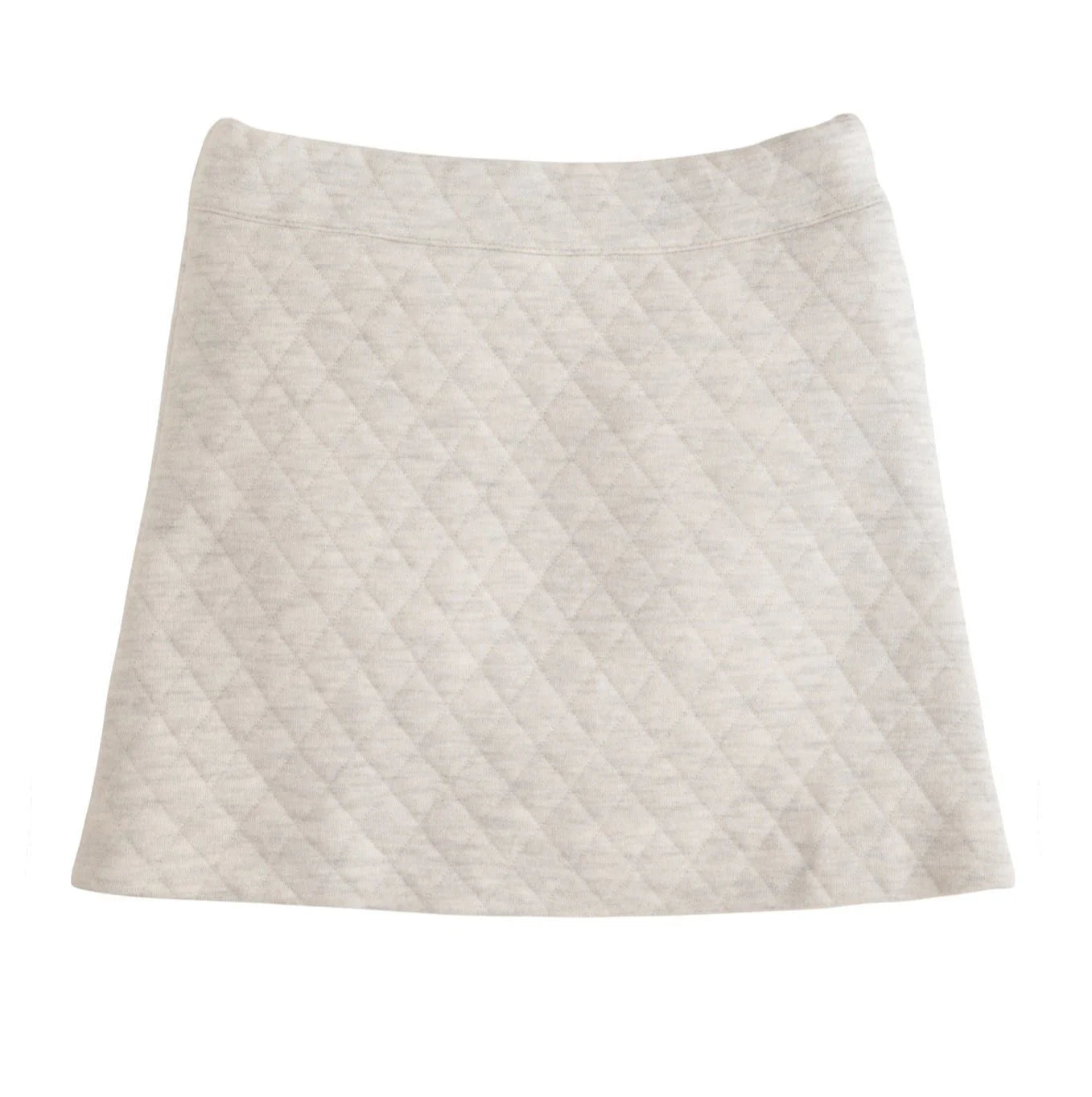 Grey Quilted Mini Skirt