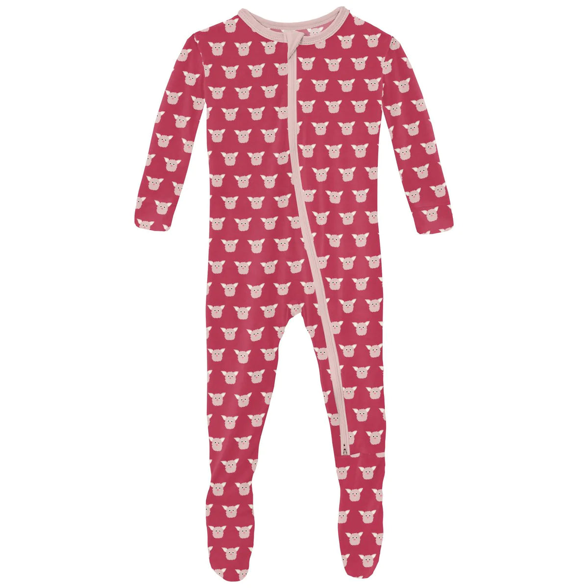 Cherry Pie Furry Friends 2 Way Zip Footie