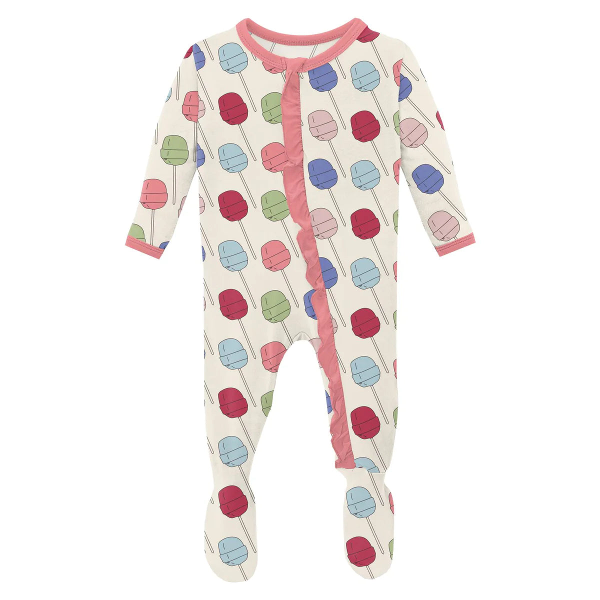 Lula’s Lollipops 2 Way Ruffle Zip Footie