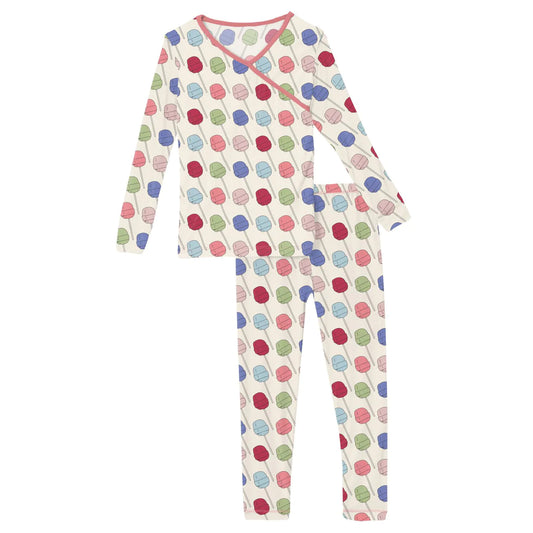 Lula’s Lollipops Kimono Pj Set
