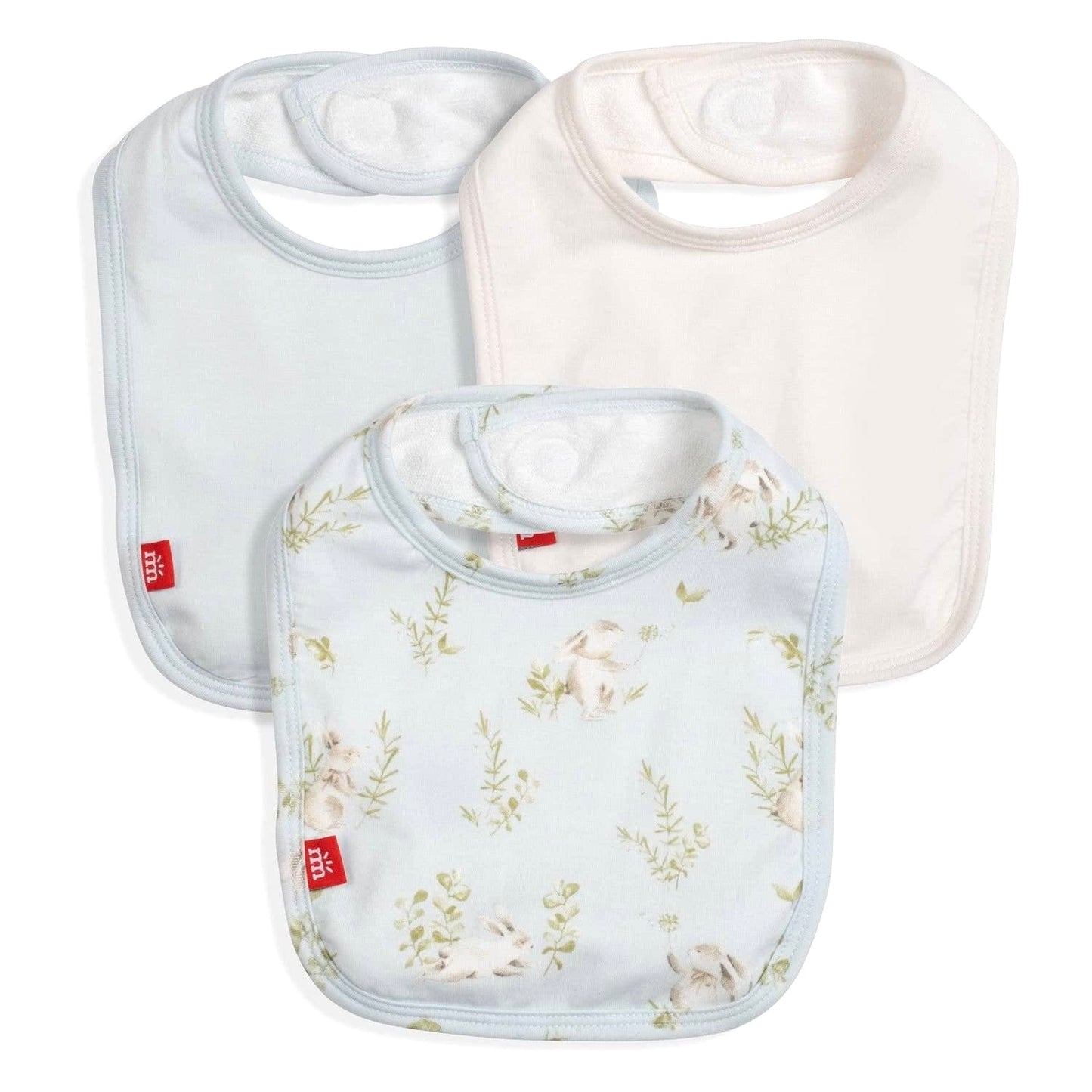 Blue Hoppily Ever After 3-PK Bibs