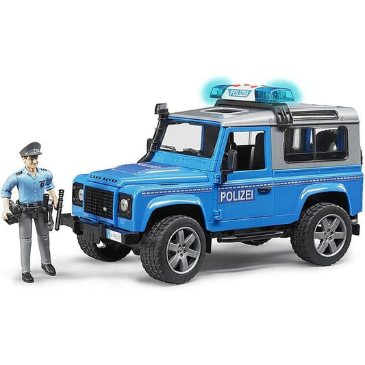 Land Rover With Policeman