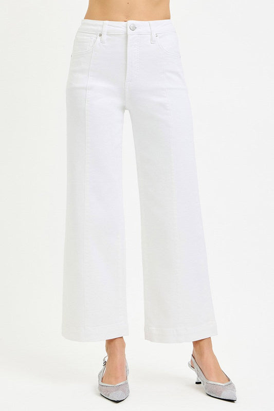 Tummy Control High Rise Crop Wide Pant