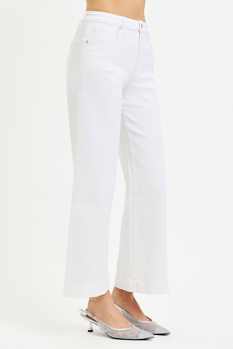 Tummy Control High Rise Crop Wide Pant
