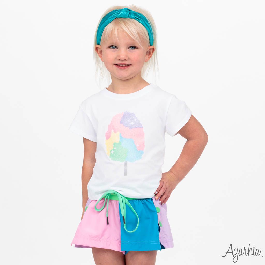 Pastel Color Block Short