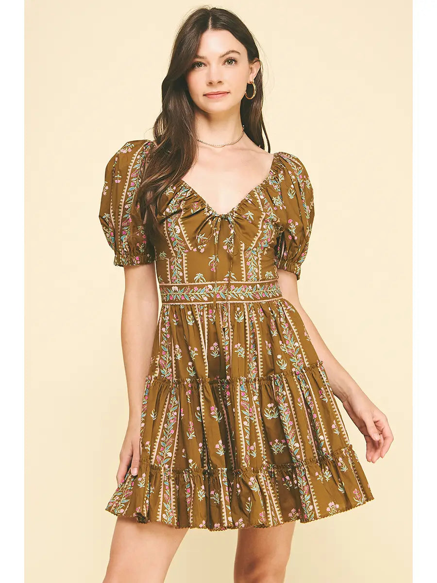 Clara Floral Mini Dress