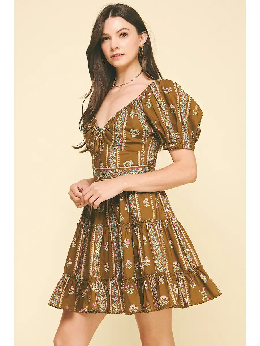 Clara Floral Mini Dress