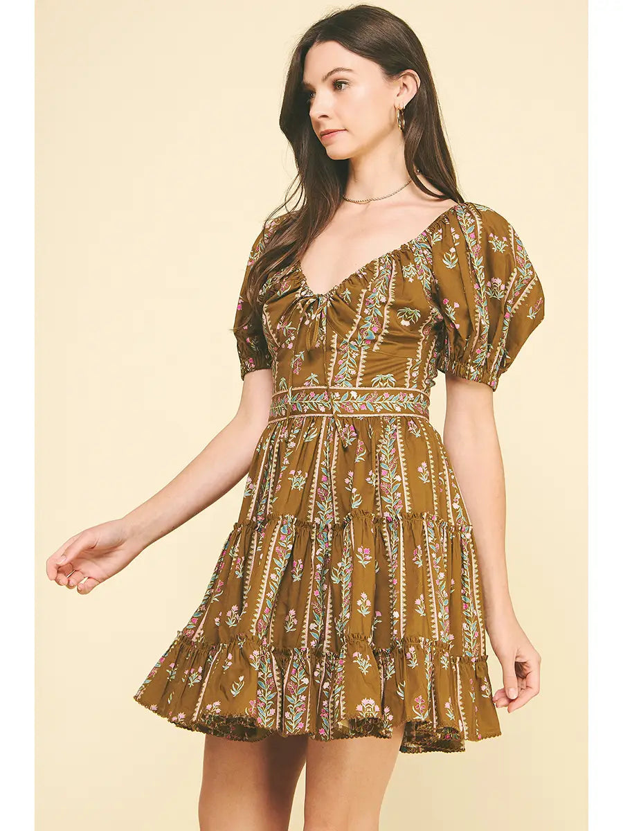 Clara Floral Mini Dress