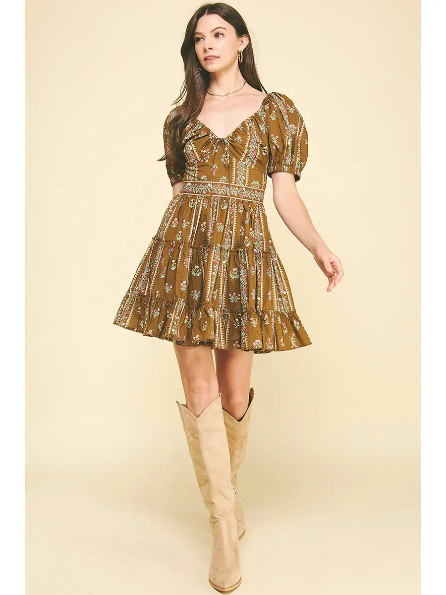 Clara Floral Mini Dress