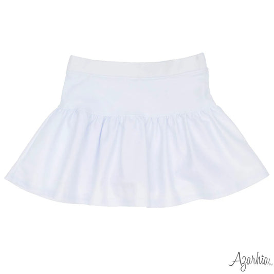 Gathered Skort White Shimmer