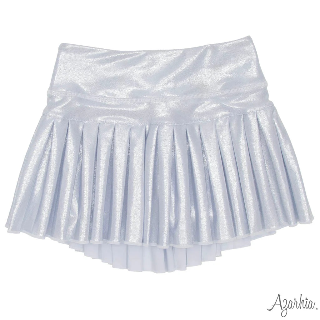 Mini Pleated Skort Silver Shimmer