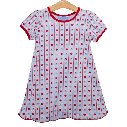 Apple Print Dress