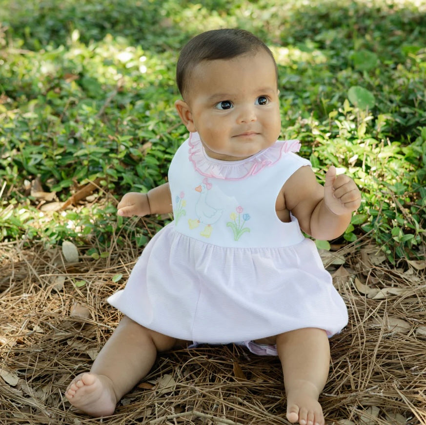 Goose In Boots Knit Romper