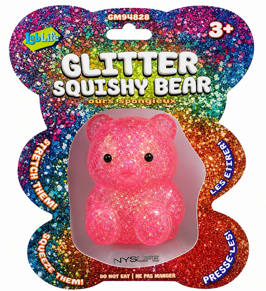 Glitter Squish Bear Sensory Toys