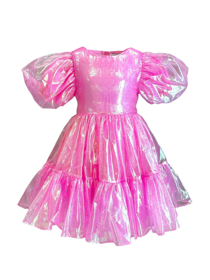 CRYSTAL PINK HOLOGRAM DRESS