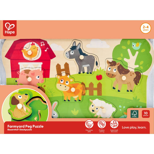 Farm Animals Peg Puzzle