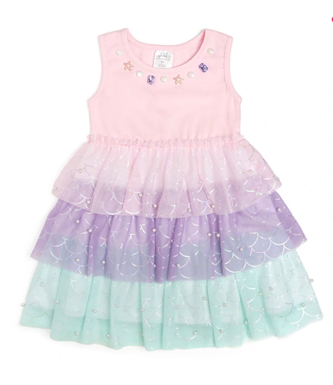 Mermaid Pearl Tank Tutu Dress