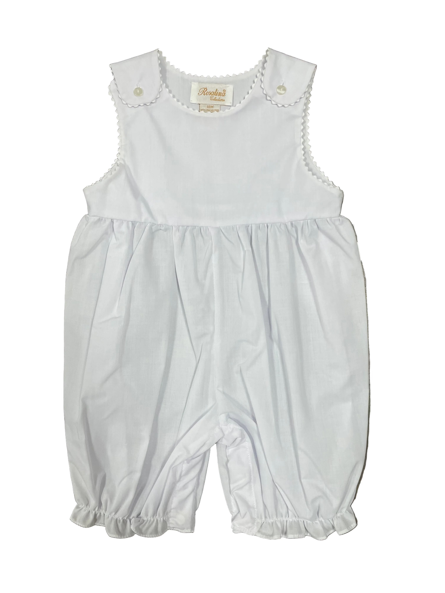 White Knicker Sleeveless w/ Ricrac