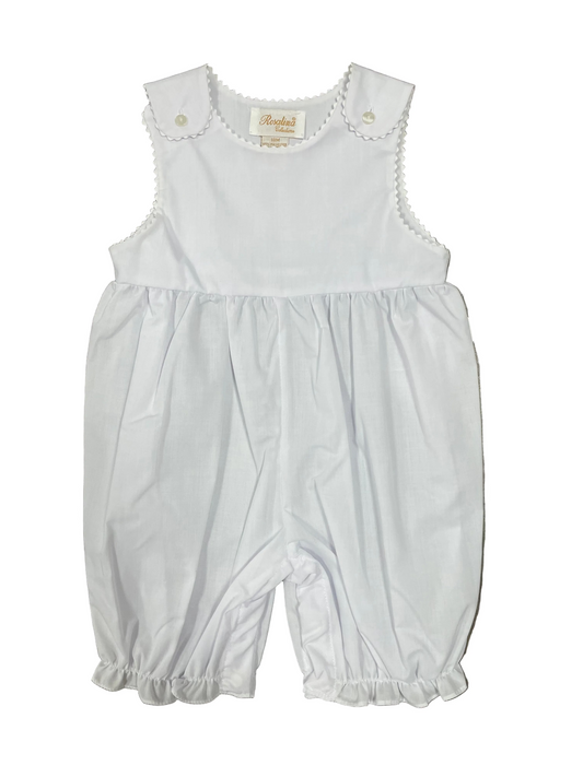 White Knicker Sleeveless w/ Ricrac