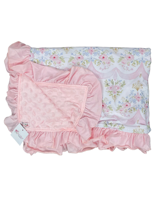 Pink Scallop Blanket