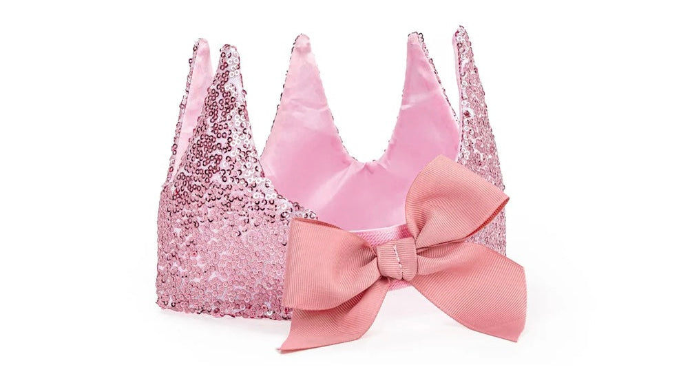 Pink Sequin Princess Crown