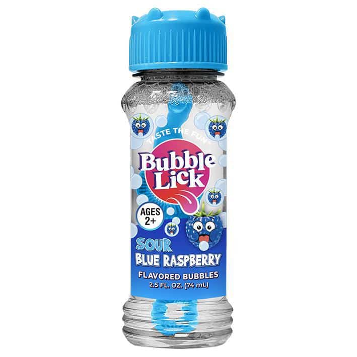 Sour Blue Raspberry Flavored Bubbles