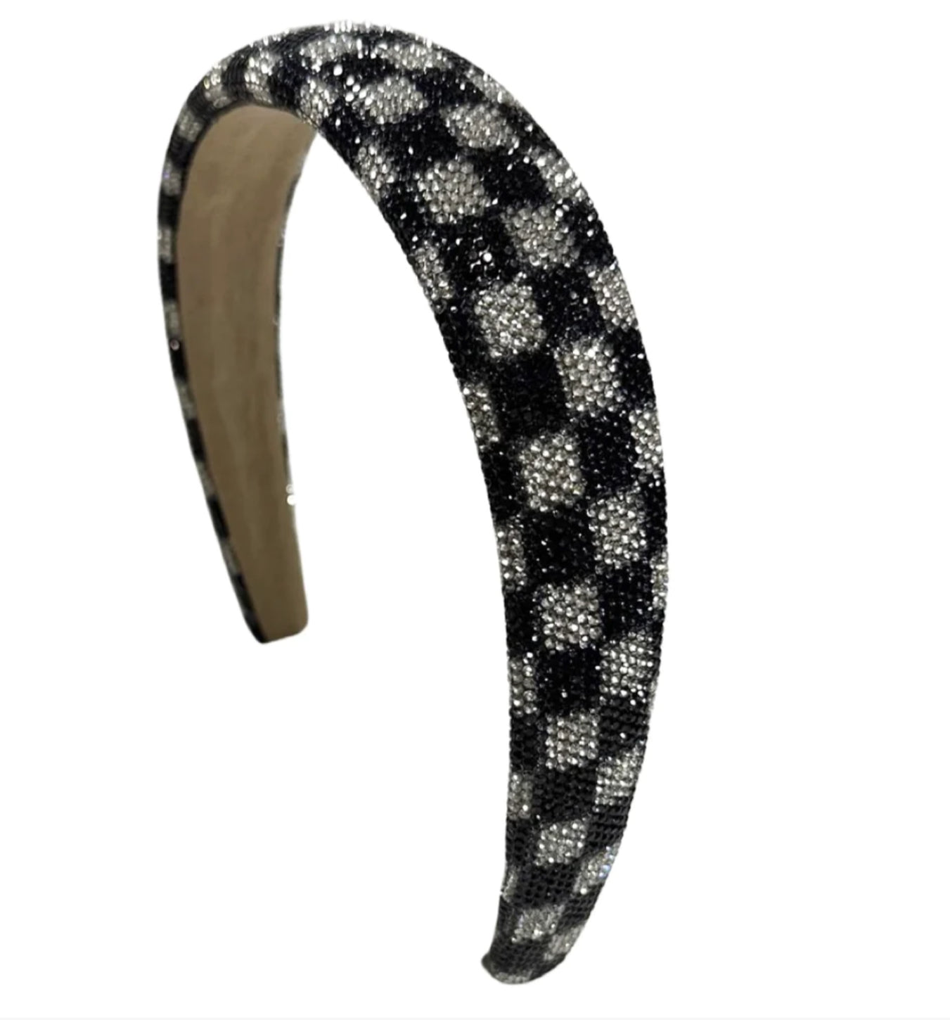 Checkered Crystal Headband