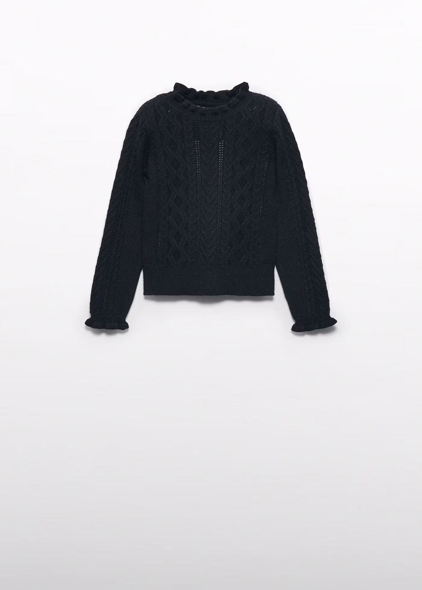 Black Mock Neck Sweater