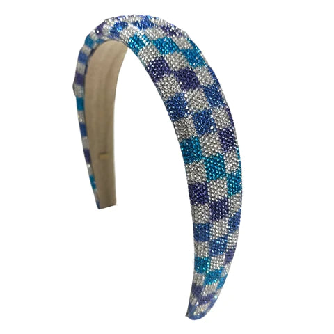 Checkered Crystal Headband