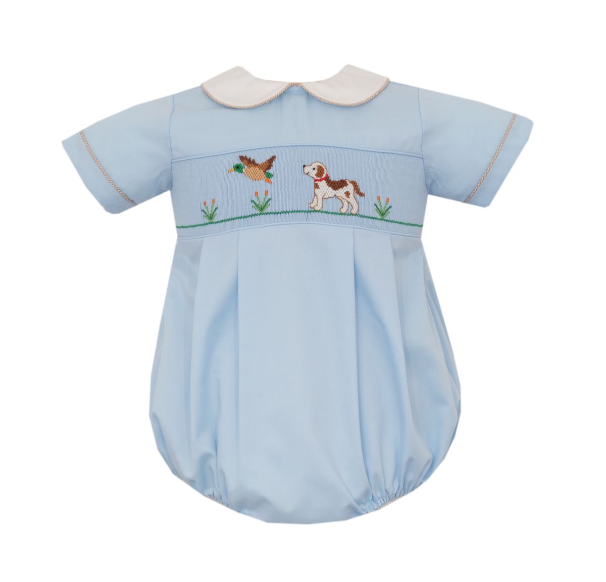 Hunting Dog Smocked Bubble