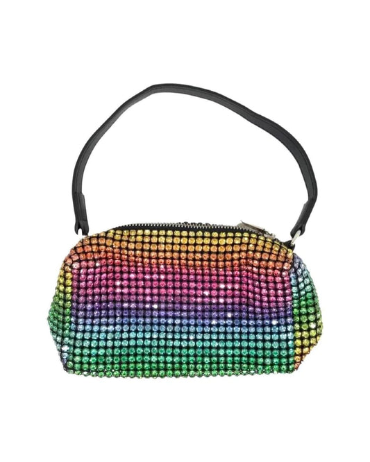 Rainbow Crystalized Purse