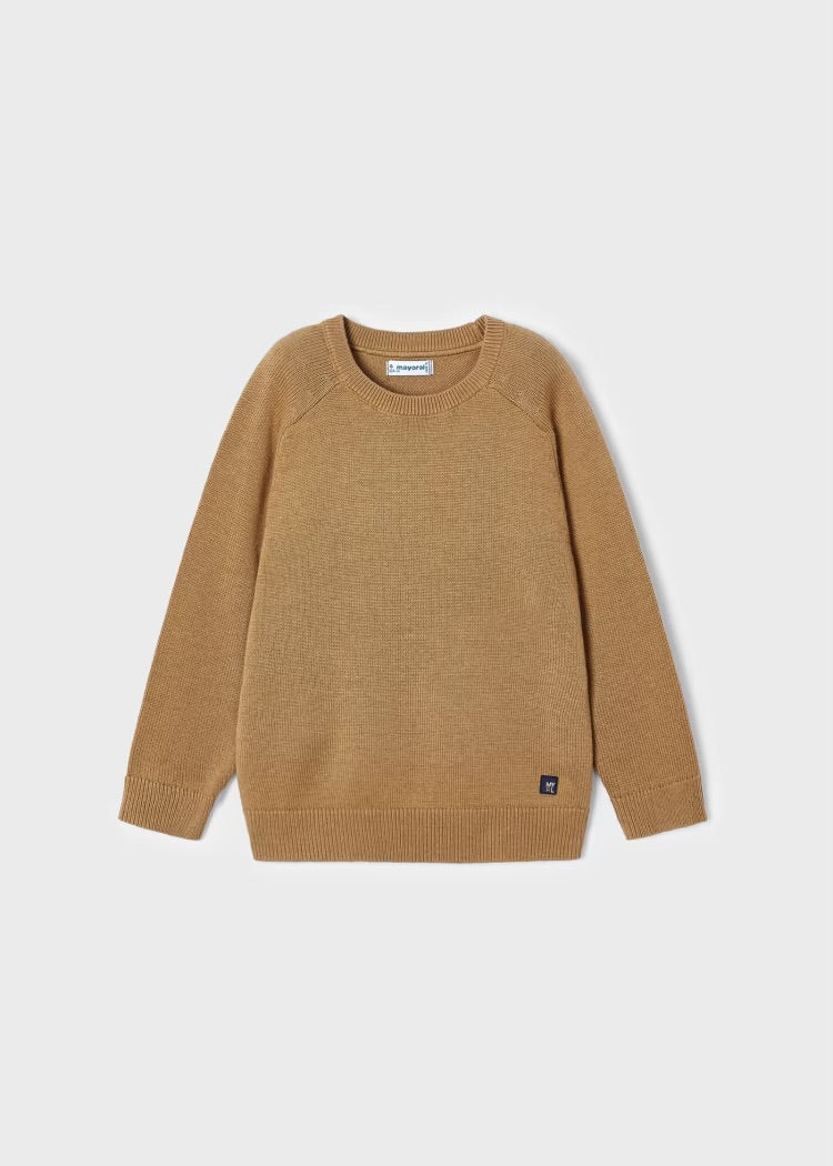 Tan Basic Knit Sweater