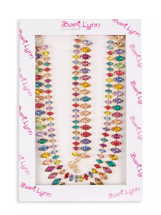 Multi Color Gem Bracelet & Necklace
