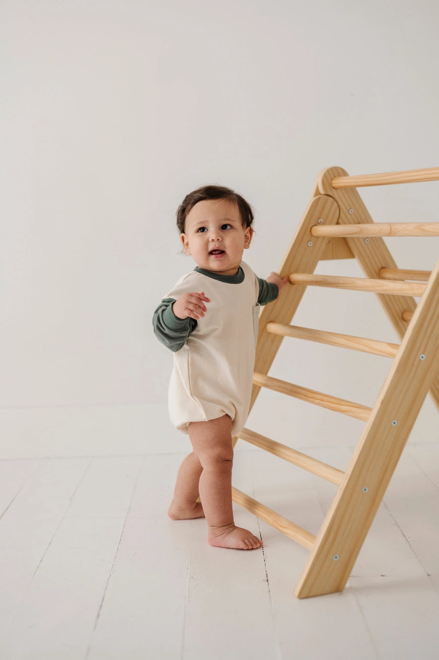 Pine Colorblock Romper