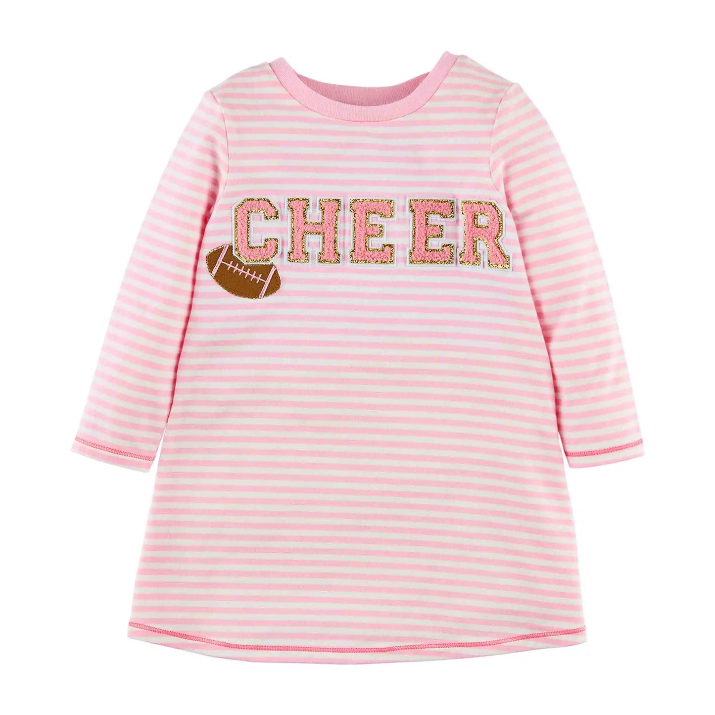 Pink Cheer Football Tshirt Dress