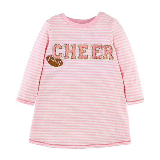 Pink Cheer Football Tshirt Dress